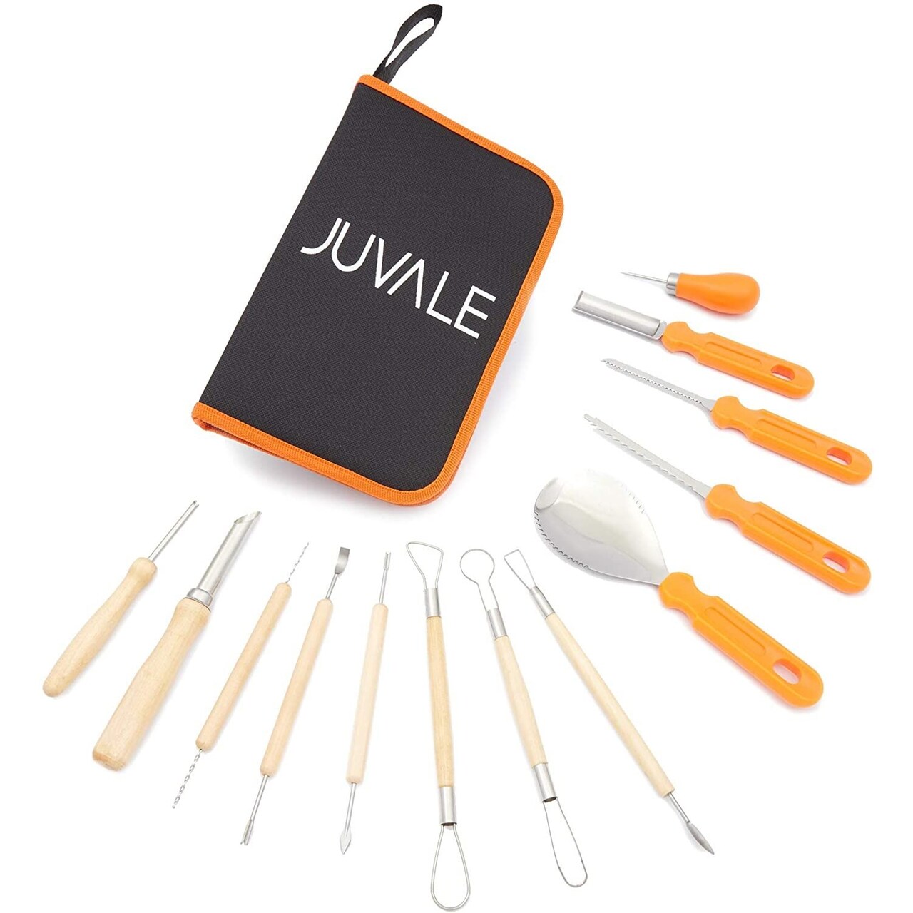 Pumpkin Carving Tool Kit for Halloween Kids Activities, Party (13 Pieces)